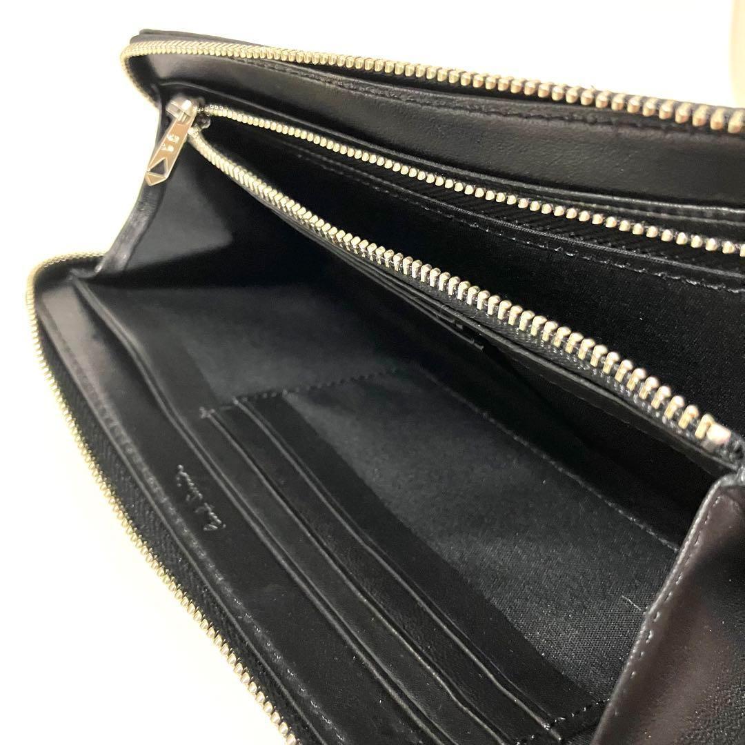 ポールスミス✨メンズ✨ラウンド✨ファスナー長財布✨マーケトリーストライプラビット