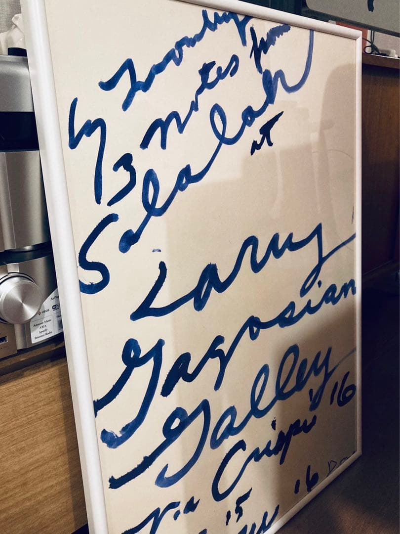 デッドストック正規品Cy Twombly サイトゥオンブリー 特徴額装済ポスター