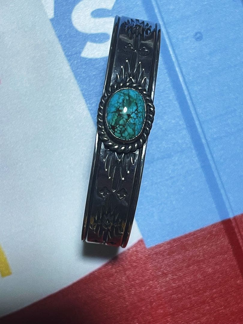 ディアブロッサムDear Blossom バングル 天然石 ターコイズ シルバー