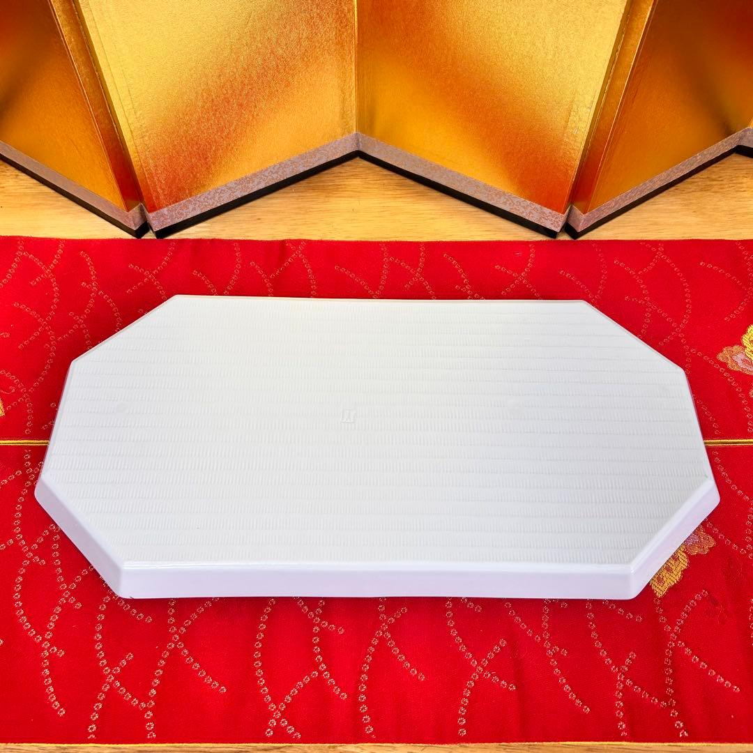 【未使用品】美濃焼　庫山窯　金彩狩衣　八角長盛大皿　オードブルプレート　廃盤品