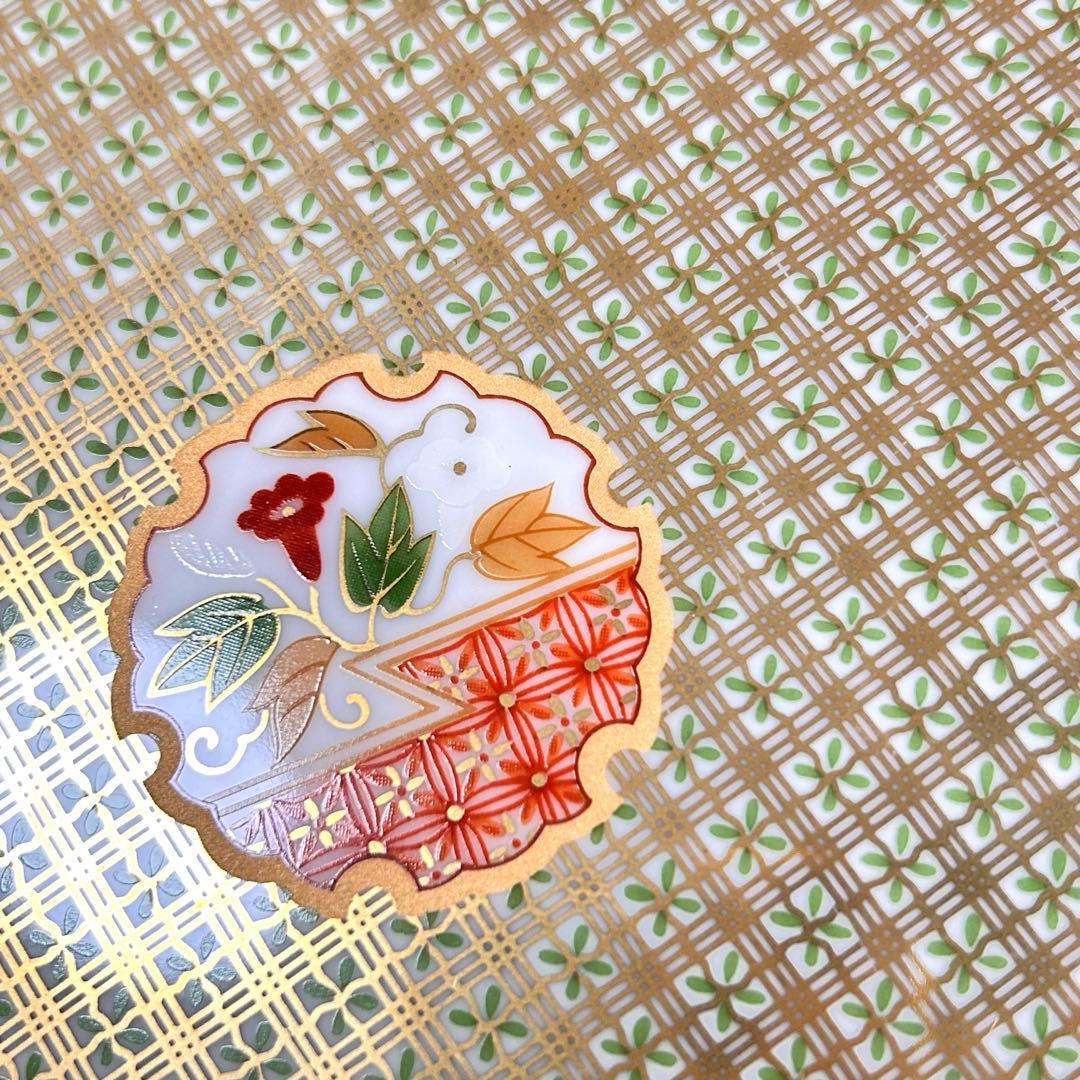 【未使用品】美濃焼　庫山窯　金彩狩衣　八角長盛大皿　オードブルプレート　廃盤品