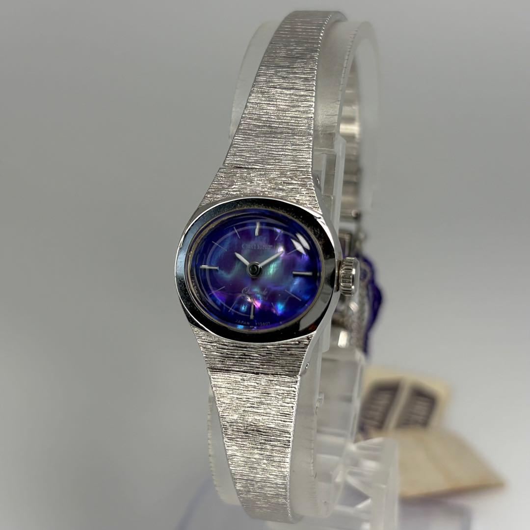 デッドストック品 ORIENT オリエント シャマード 70s ブレス型手巻時計