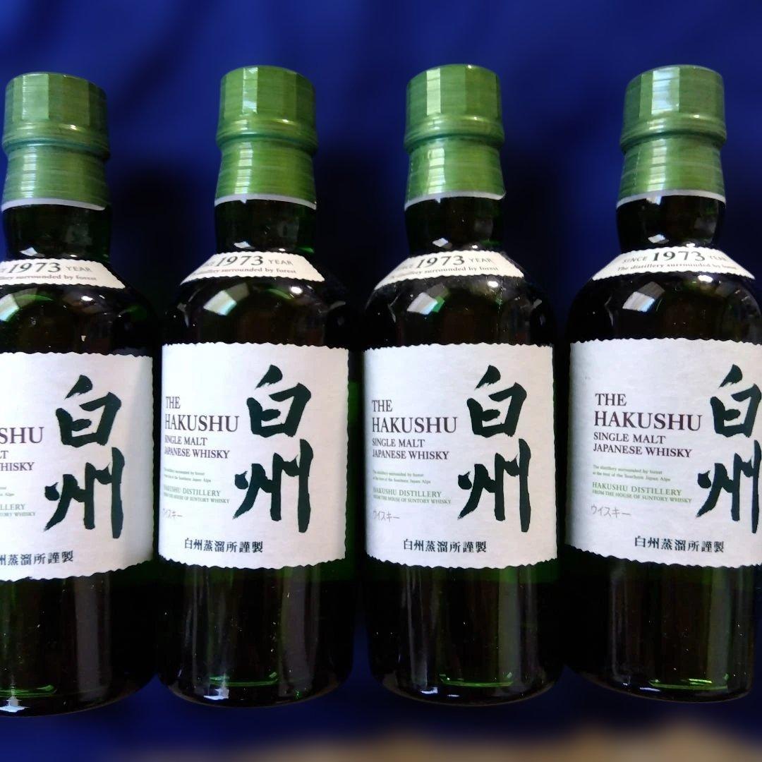 THE HAKUSHU シングルモルトウイスキー 180ml4点