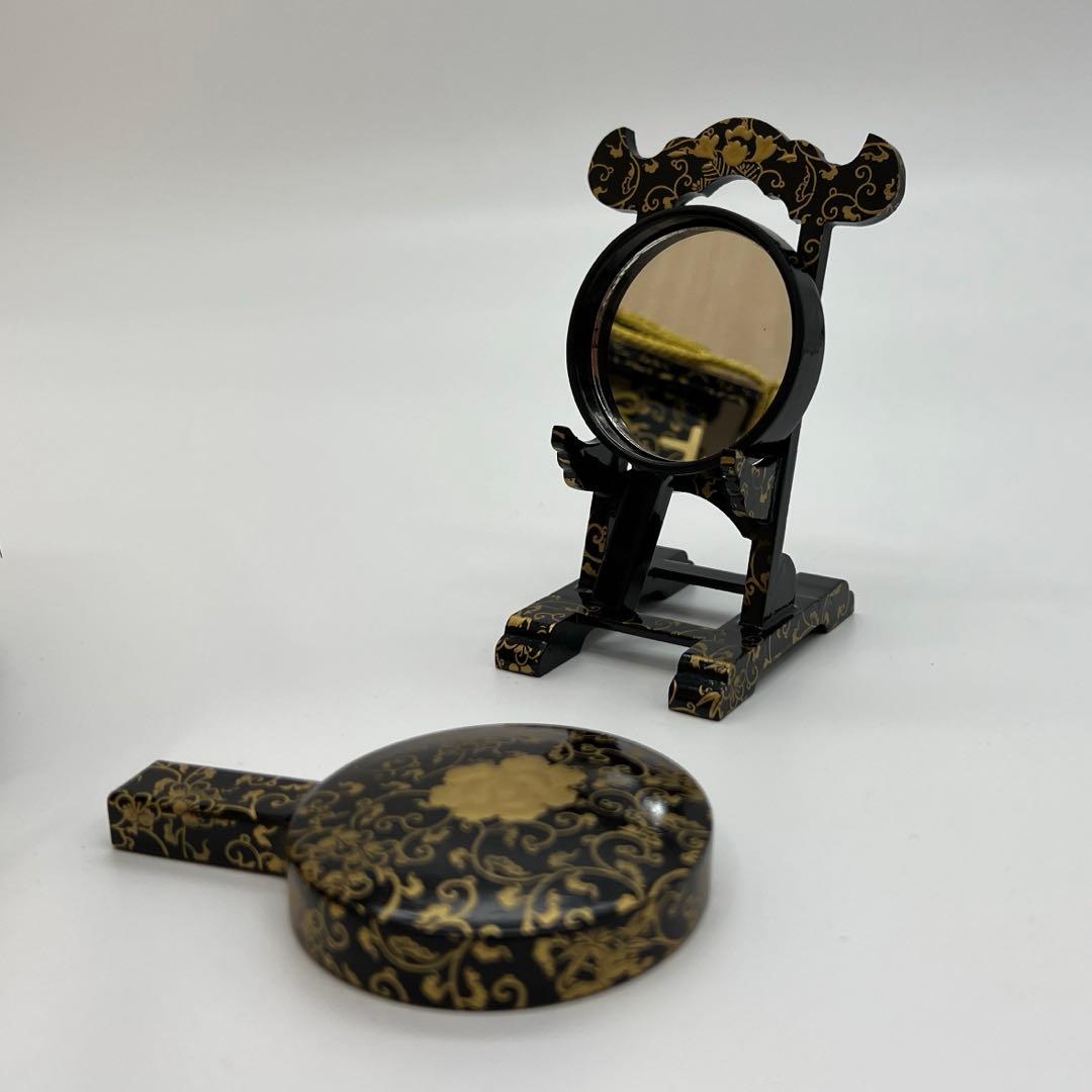 雛人形　桃の節句　雛道具　お駕籠 鏡台