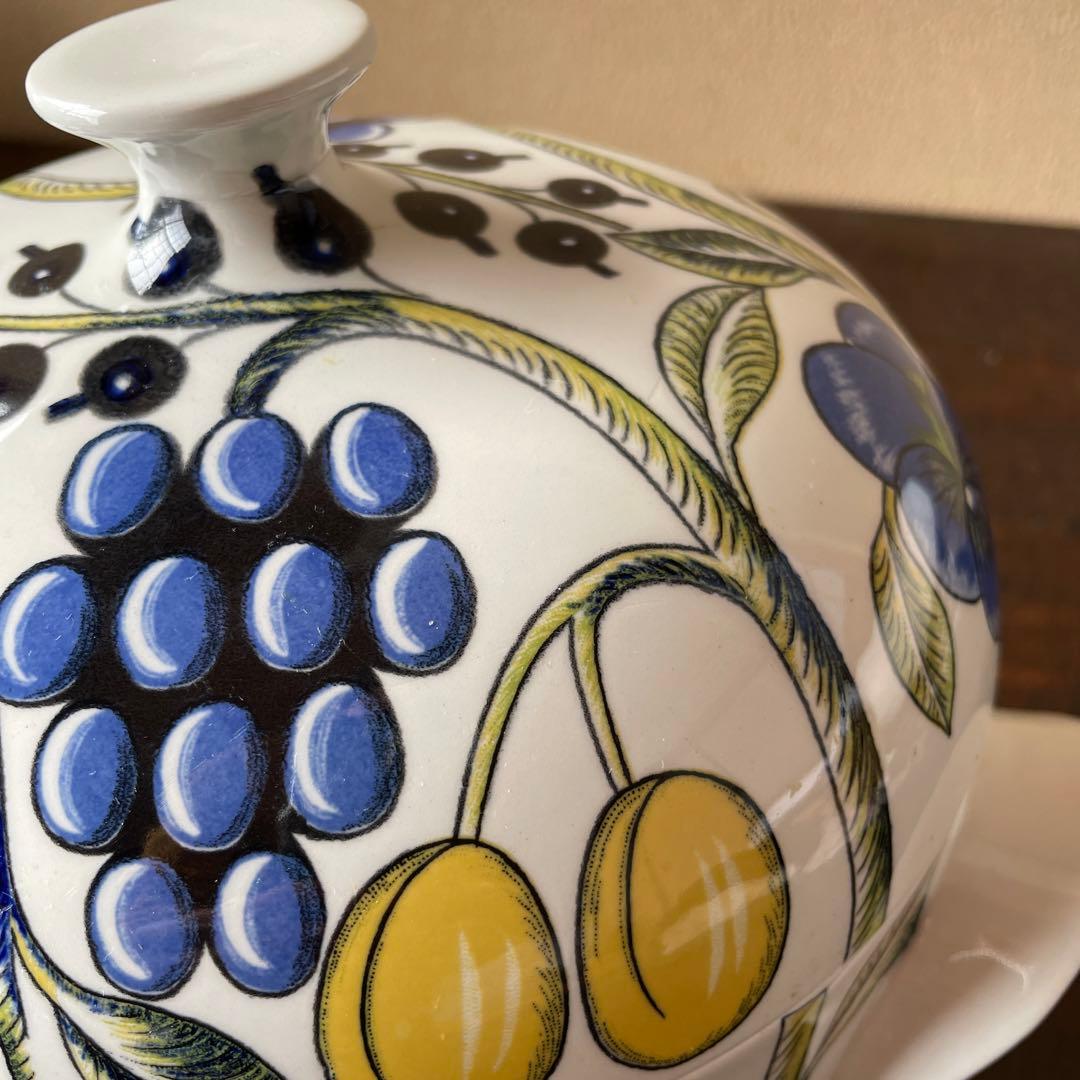 アラビア　オールドパラティッシ　蓋取っ手付きジャー