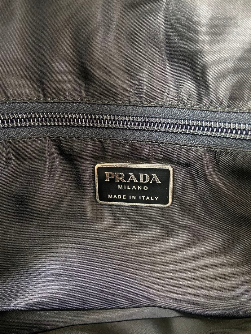 焼く PRADA スポーツ　ボストンバッグ　ナイロン　大容量　カーキ　グレー