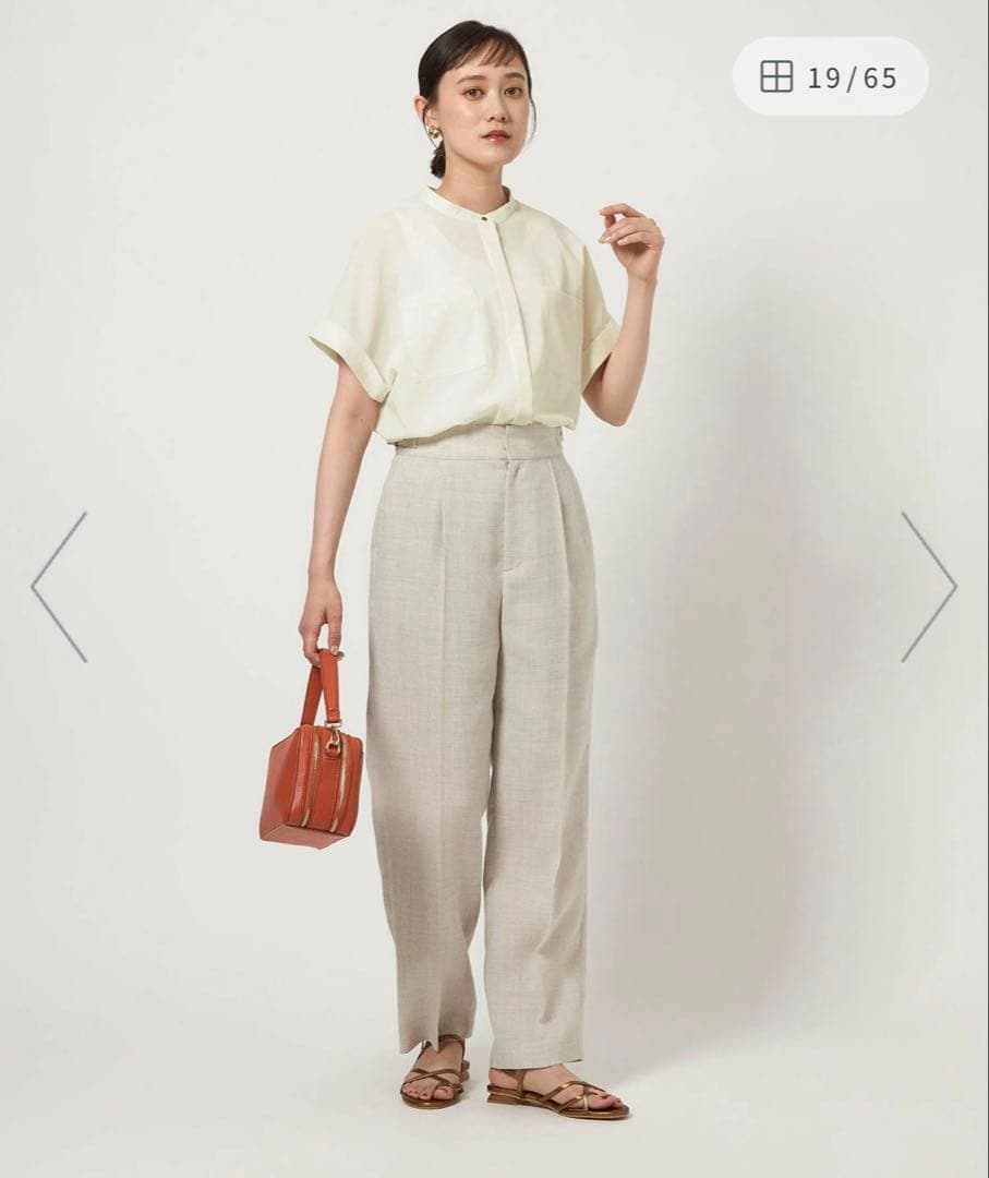 試着のみ！ポケット ショートスリーブ シャツ -マシンウォッシャブル　ホワイト