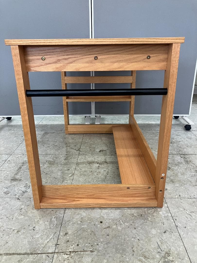 LOWYA 学習机 システムデスク ブラウン