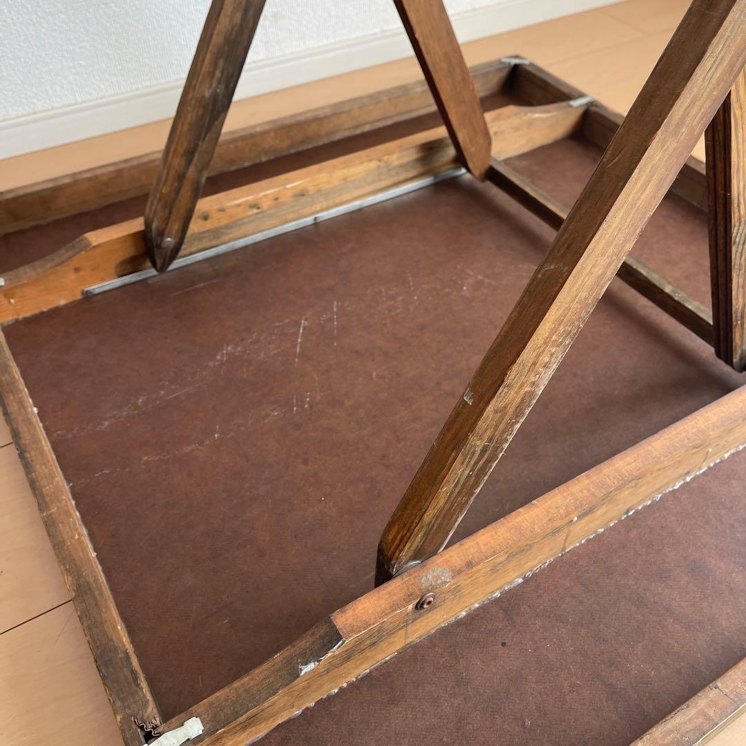 blackヴィンテージ　アメリカ　USA 木製　折りたたみ　テーブル