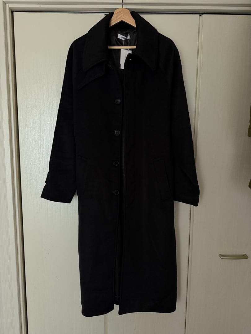 LURAKU ウールステンカラーロングコート