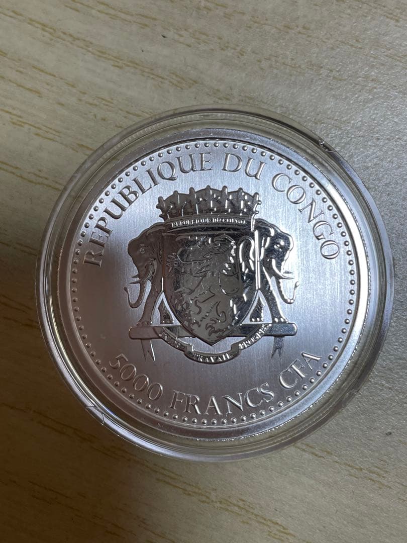 2020年 コンゴ 「シルバーバック ゴリラ」 純銀 1オンス銀貨×３枚