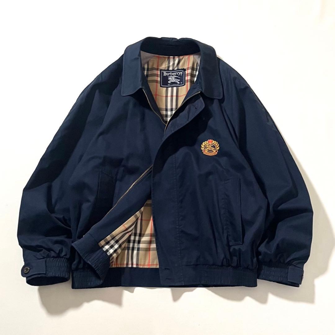 【90s・USA製】バーバリー　ドリズラー ジャケット　ノバチェック　XL相当