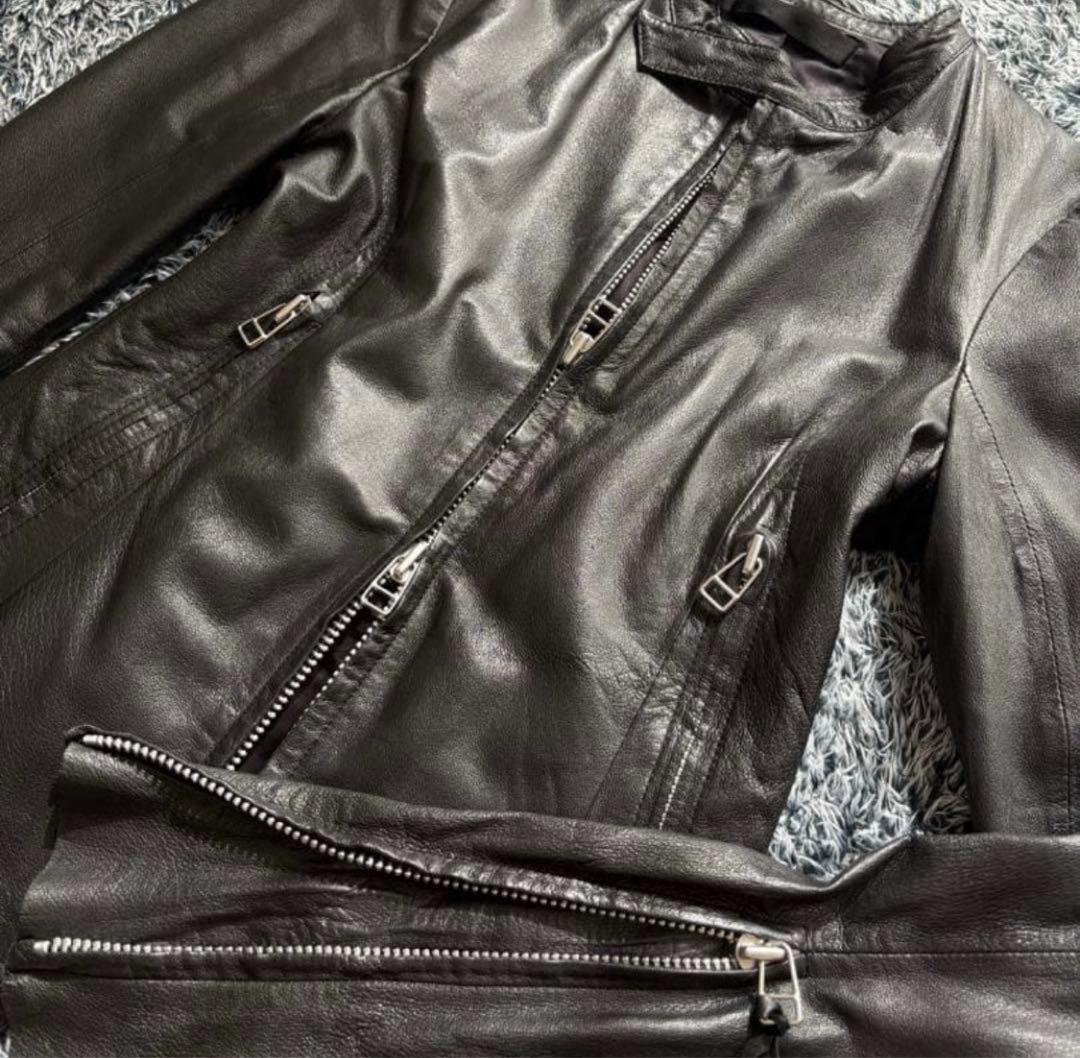 ジャケット・アウター ekam leather gimmick jacket