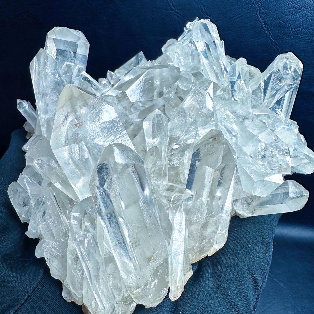 希少高透明度❗️マニカラン産キラキラ☆ヒマラヤ水晶クラスター超強いパワーA1396