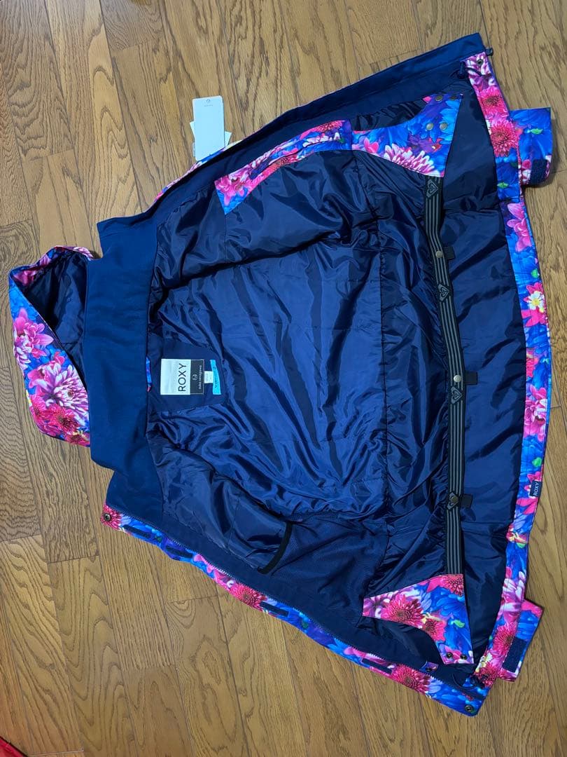 【新品・未使用】ROXY 蜷川実花　コラボ　花柄スキーウェア フード付き
