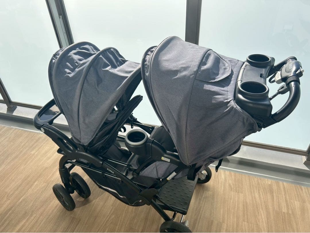 【美品】KATOJI 2人でゴーDX 二人乗りベビーカー