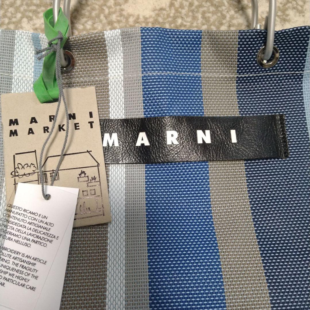 MARNI マルニマーケット ストライプトートバッグ 新品未使用品