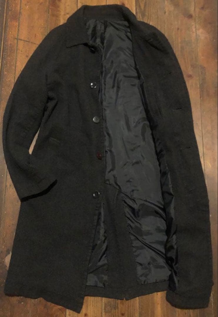 ダメージありUNDER COVER 12aw 縮絨 ウール コートギャルソン