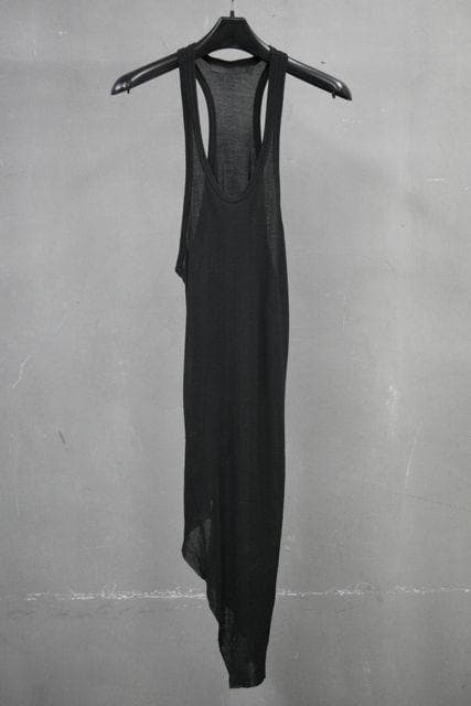 JULIUS ユリウス オーバーサイドタンクトップ 2 黒 edge;