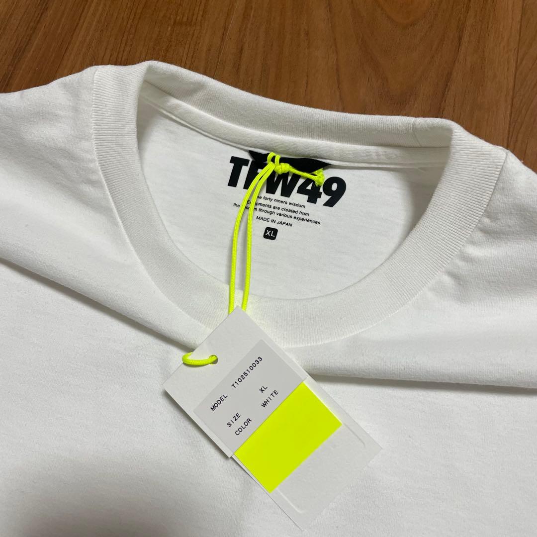 新品未使用タグ付き　TFW49 レギュラーTシャツ ホワイト　XL ゴルフ