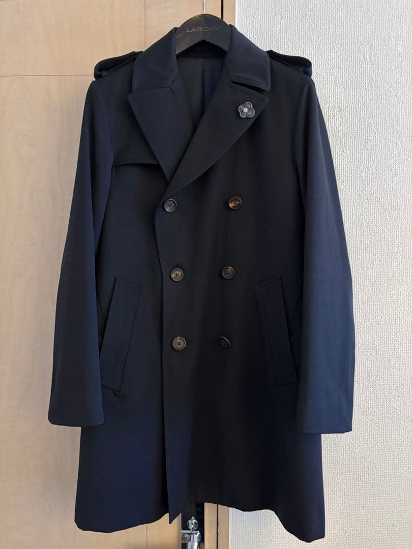 LARDINI ダークネイビー トレンチコート