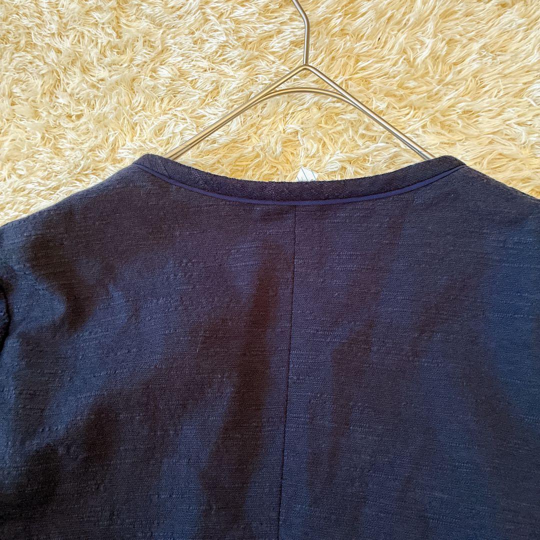 GREEN LABEL RELAXING パンツ スーツ ネイビー コットン　M