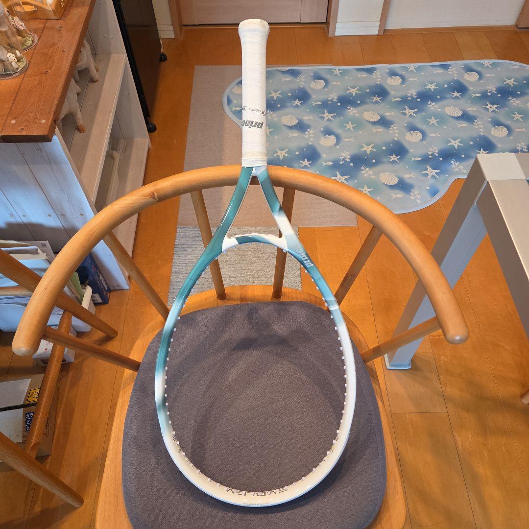 EMBLEM 120 硬式テニスラケット ホワイト/ブルー