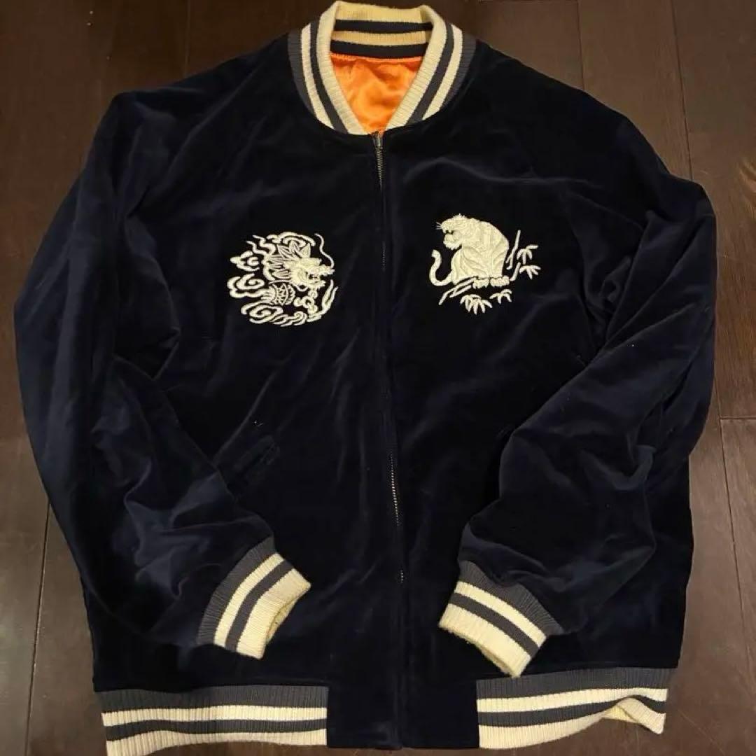 AVIREX 別珍スカジャンアビレックス　スーベニアベロア生地