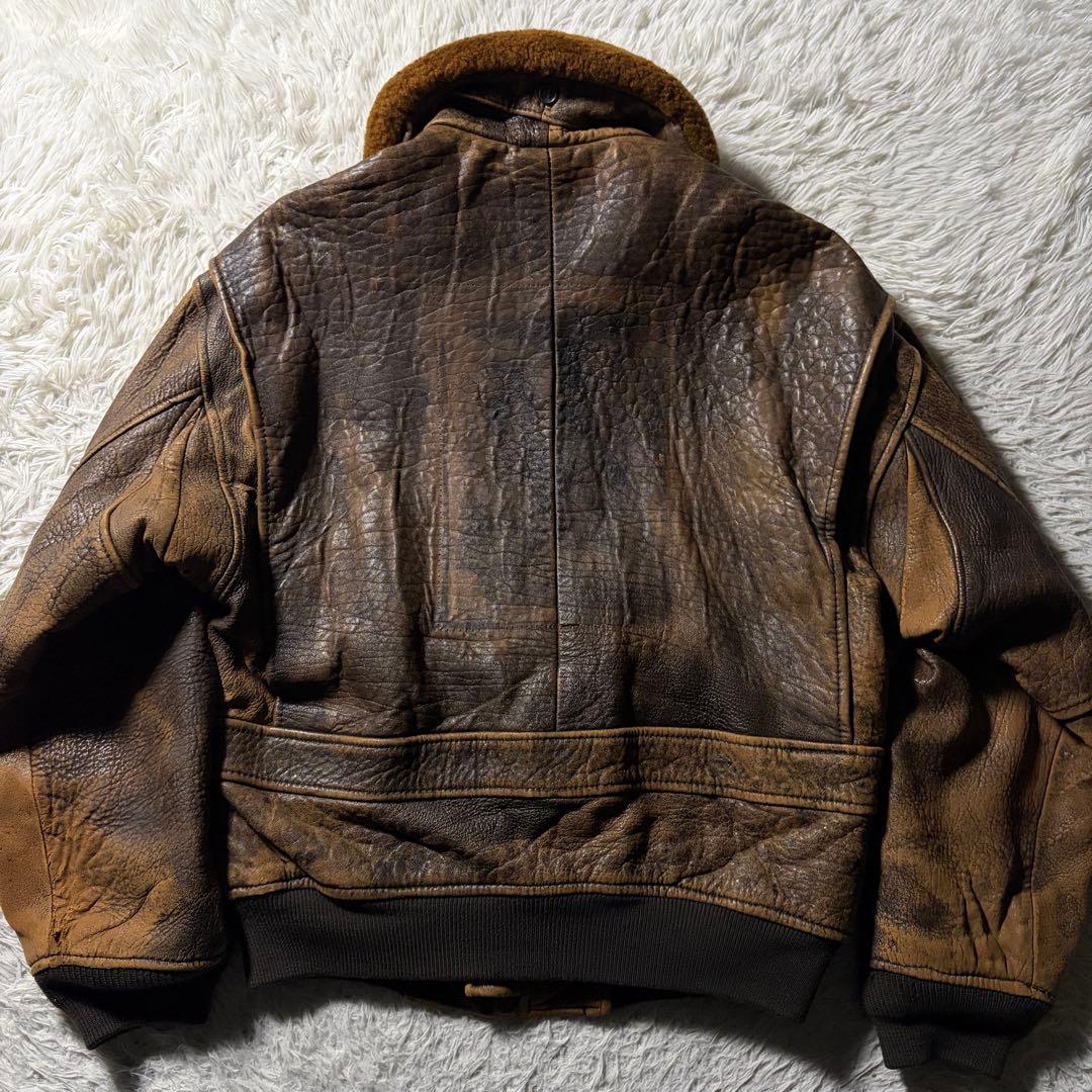 【雰囲気抜群】AVIREX フライトジャケット　 G-1 トップガン　羊革