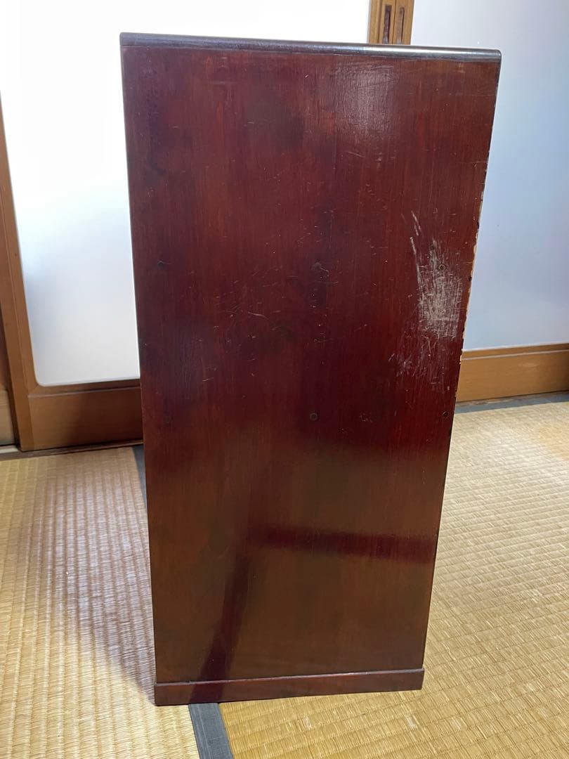 小型木製キャビネット 昭和レトロ引き出し付き