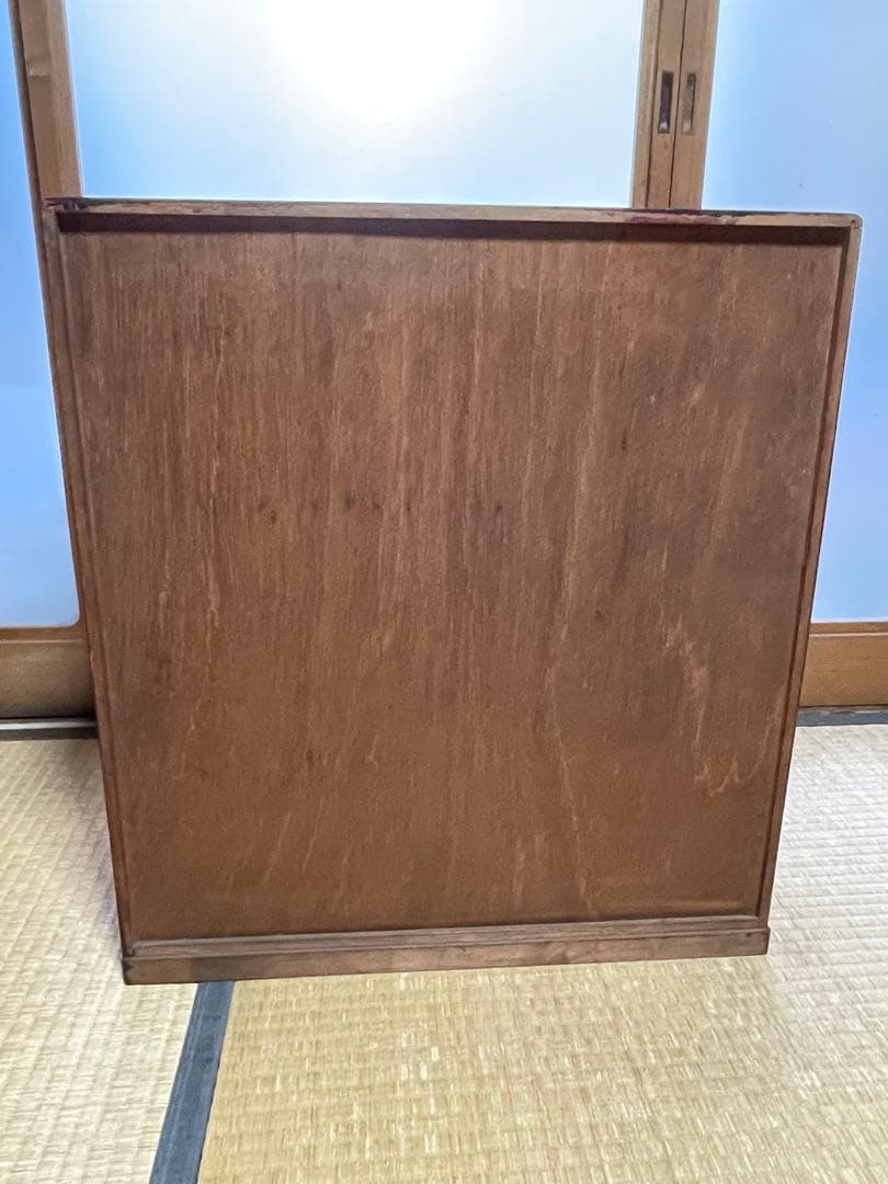 小型木製キャビネット 昭和レトロ引き出し付き