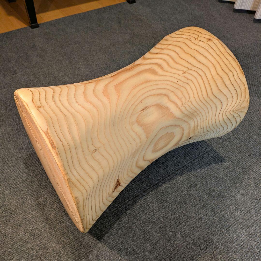 モミ　天然木　丸太　椅子　スツール　高さ約40㎝