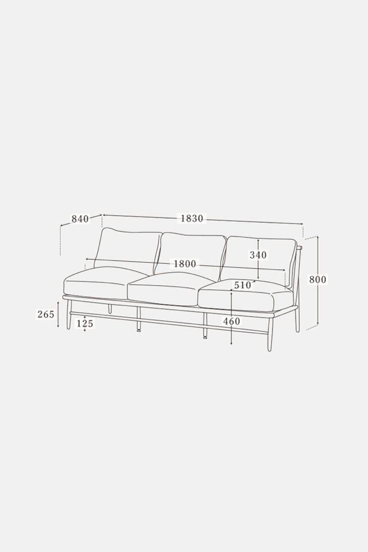 momonatural CLOUD SOFA 3P／ソファーカバー付き