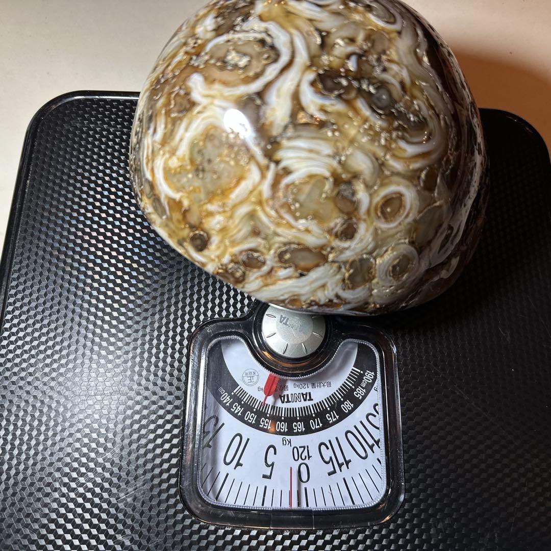 天然石 パワーストーン　瑪瑙　メノウ　半円形 観賞　置物　インテリア　2kg弱