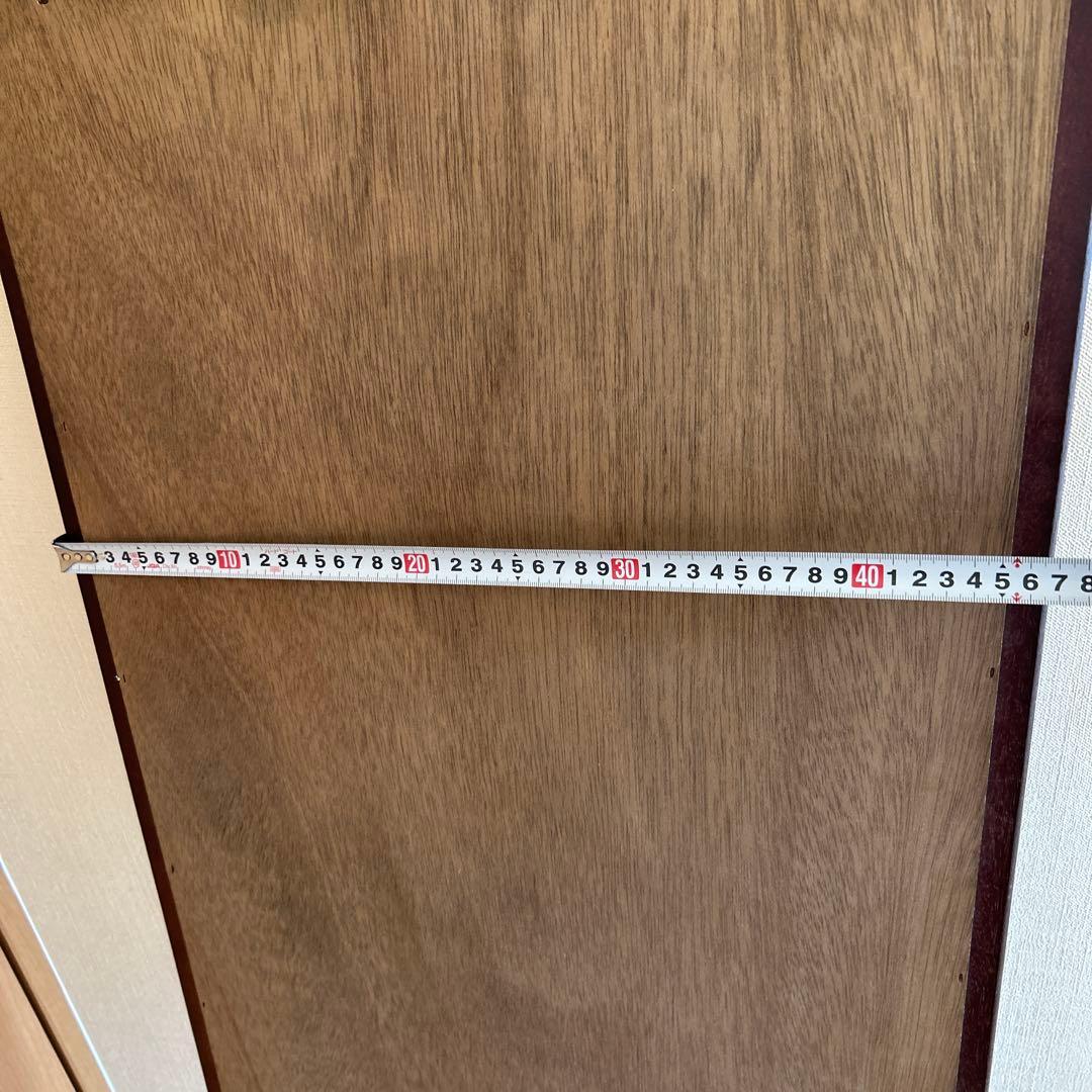 昭和レトロ！ヴィンテージ！　姿見鏡　木製フレーム　日本製　壁掛け金具付き　古道具