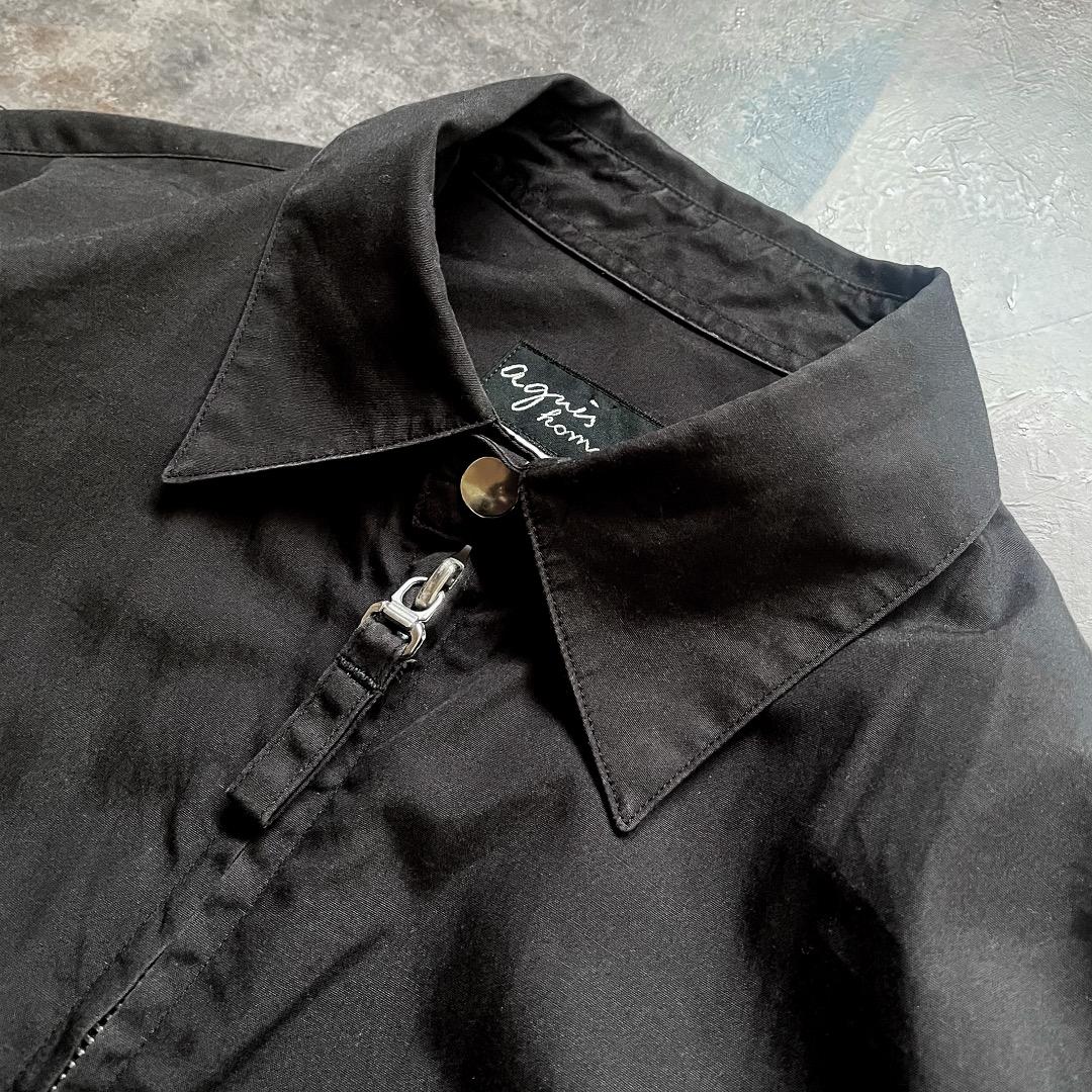 OLD Agnes b. homme PARIS ジップシャツ アニエスベー 黒