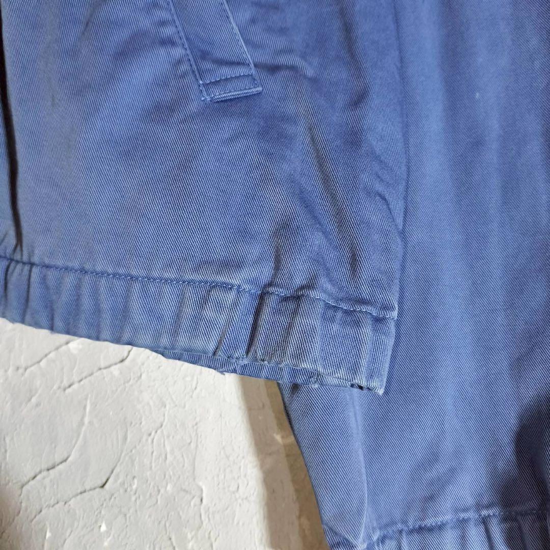 ポロラルフローレン　スイングトップ　ハリントンジャケット　ブルゾン　青　80s〜