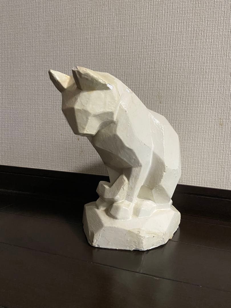 猫　石膏像　アンティーク　骨董品