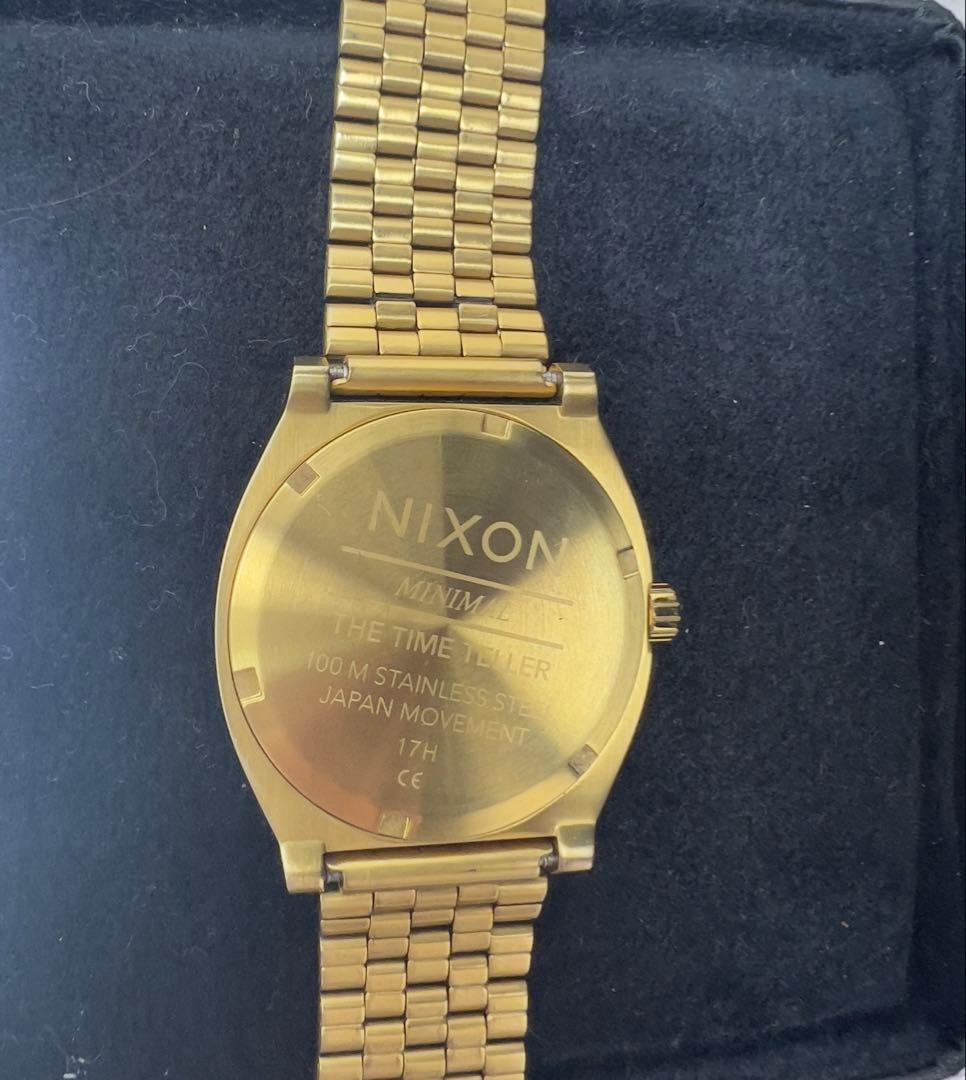 NIXON 【THE TIME TELLER】 グリーン文字盤×ゴールド