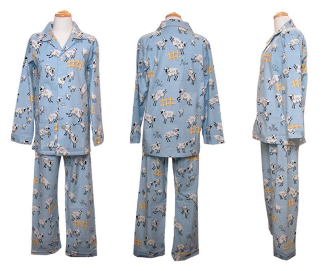 超激レアヴィンテージNick & Nora フランネルひつじのパジャマ