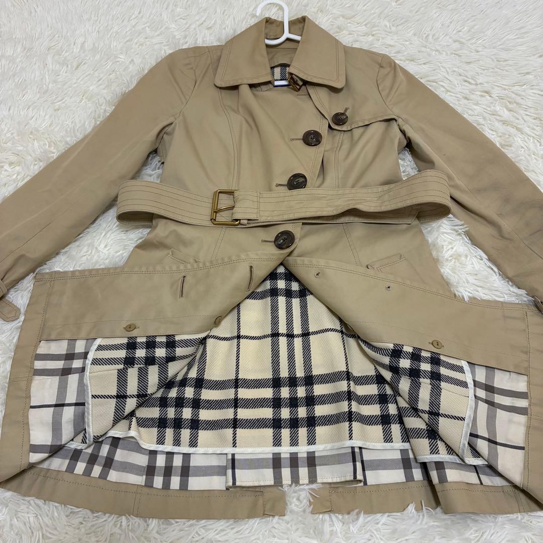 BURBERRY BLUE LABEL　トレンチコート　ライナー付　ベルト　38