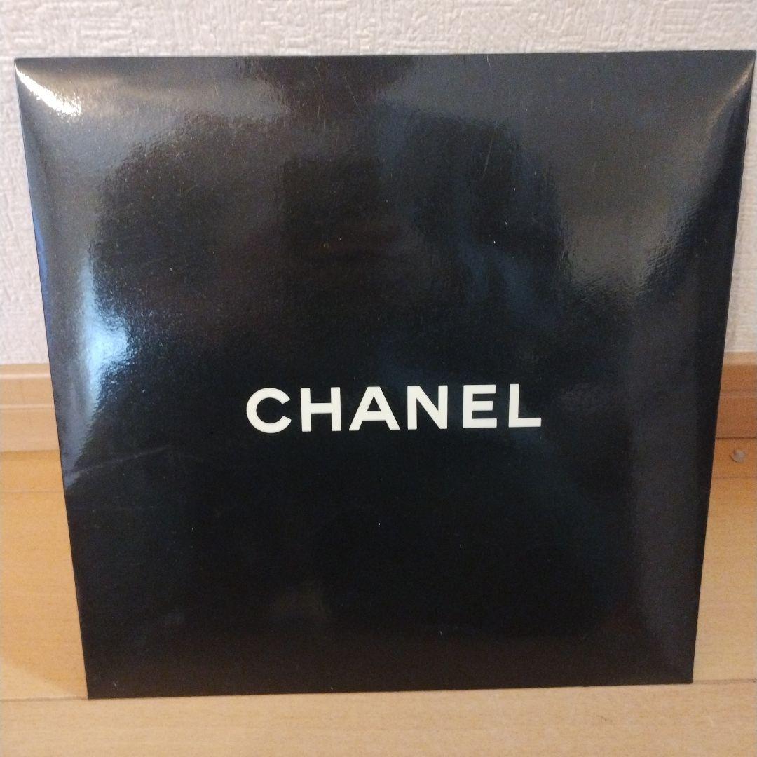 CHANEL シャネル シルク ミニスカーフ2枚ネイビーココマーク 水玉 正方形