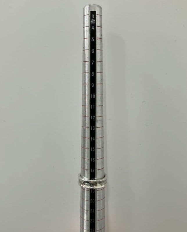 【ティファニー　ナローリング】約18号　大きめサイズ