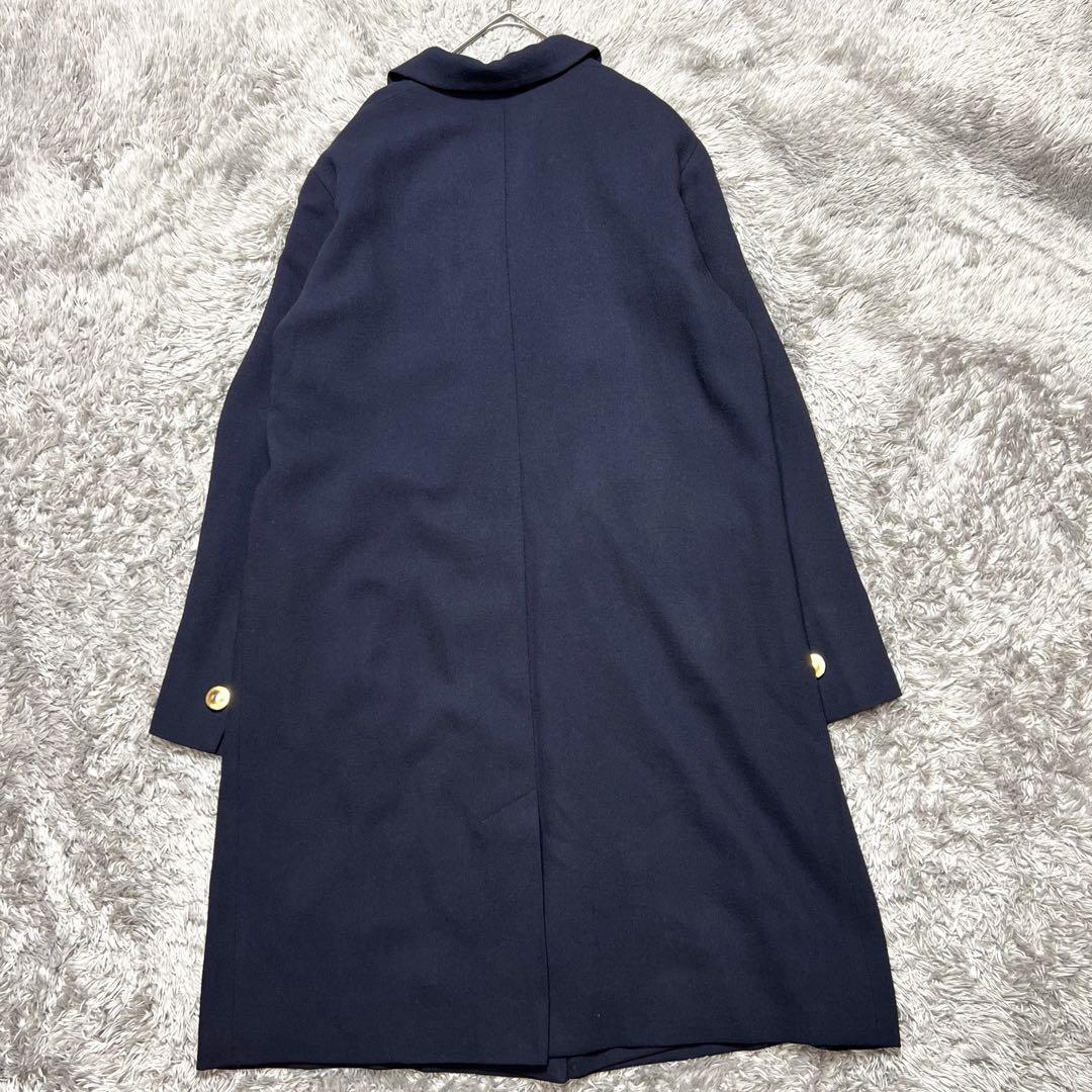 MaxMara マレーラ 金ボタン ライトチェスターコート XL相当 美品