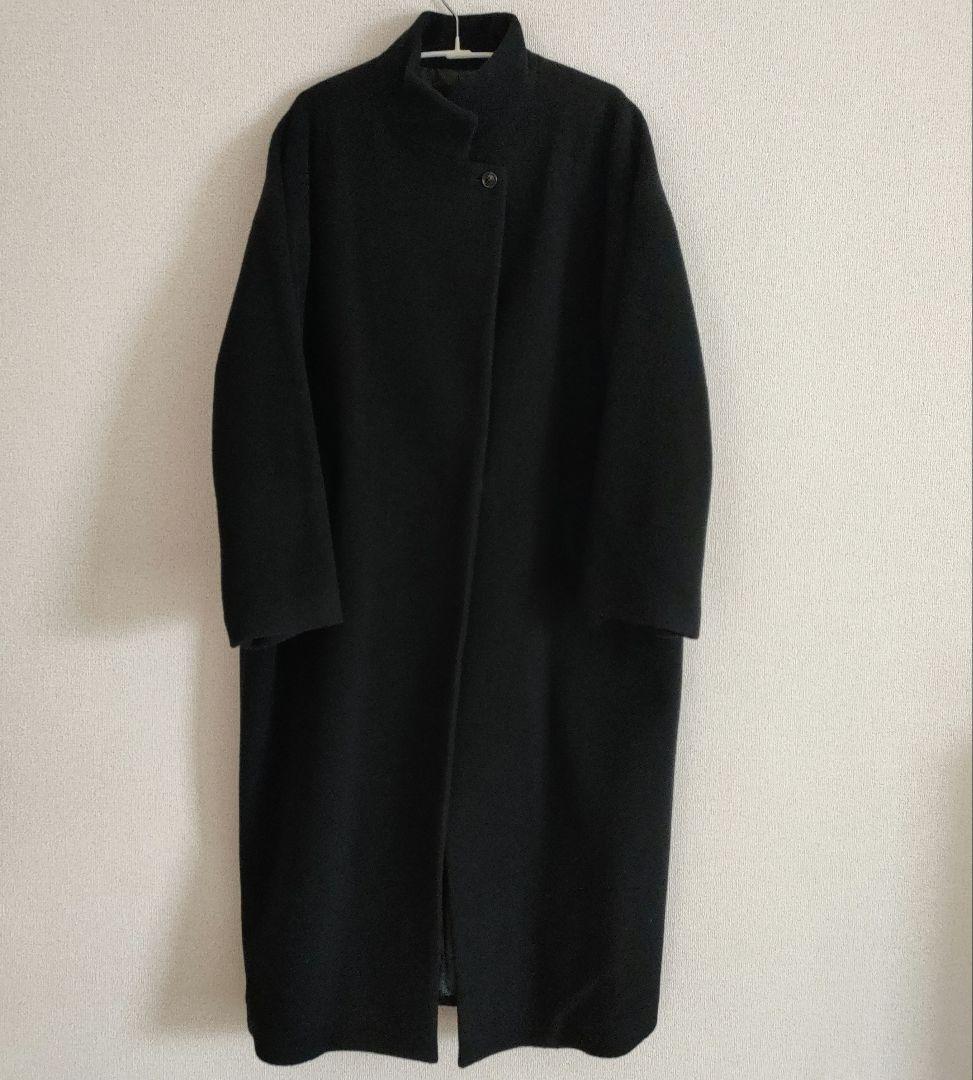 美品☆ミズイロインド ウールブレンド スタンドカラー コート☆購入前コメント必須