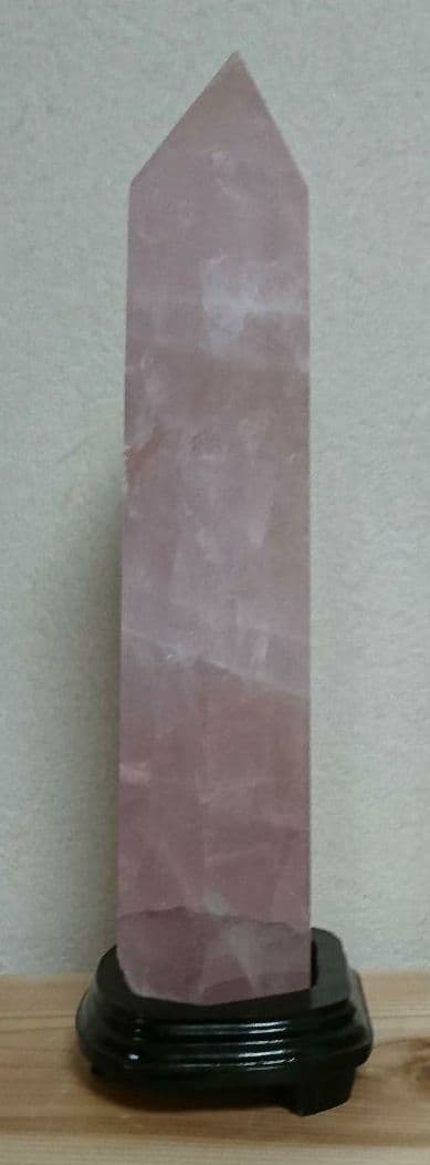 天然石　六角柱 ローズクォーツ