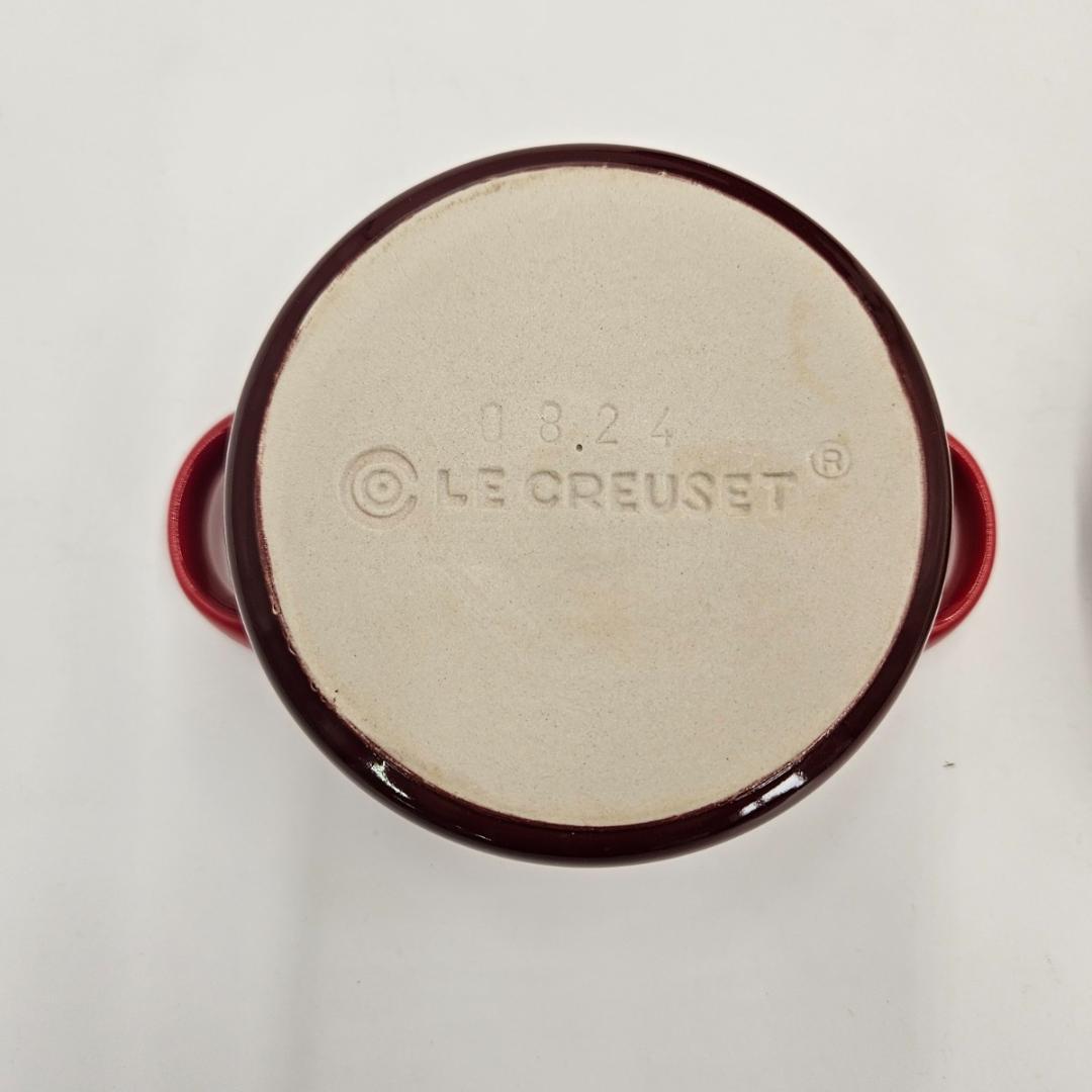 ル・クルーゼ ココット・ロンド 24cm チェリーレッド ホーロー鍋
