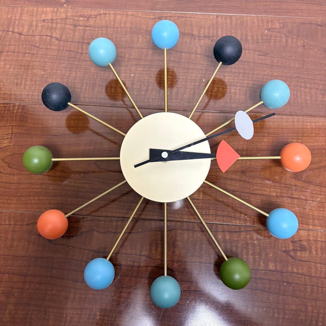 ボール・クロック ジョージネルソン リプロダクト　マルチカラー