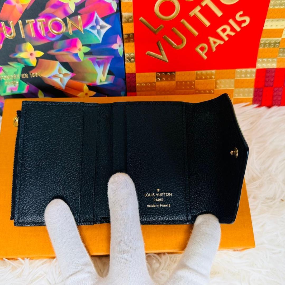 【箱付き美品】ルイヴィトン モノグラム アンプラント ポルトフォイユ ゾエ 黒