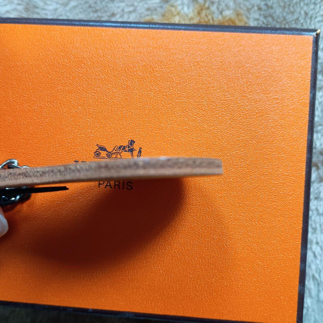 HERMES レザー チャーム 洋梨 ペア